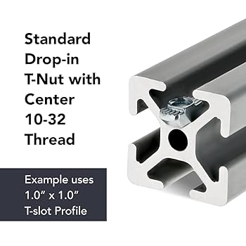 8020, 14162, 10 25 Series Steel 10-32 Standard Drop in T